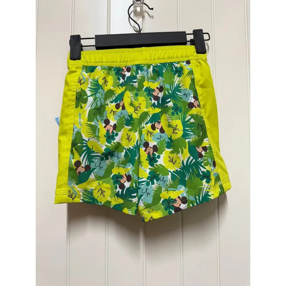 NWT Mikey Mouse Tropical Swim Shorts Trunks Size 4 - Picture 4 of 4